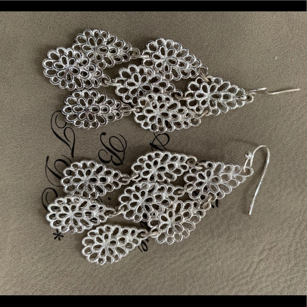 Silver Chandelier Earrings